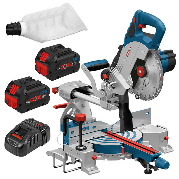 Ukośnica Bosch GCM 18V-216 + 2x8.0Ah + ładowarka