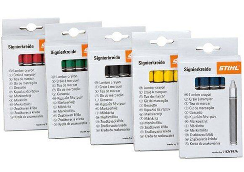 Kreda Stihl do zaznaczania drzew - 12 sztuk, kolor czerwony