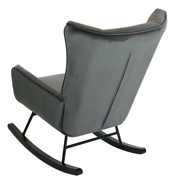 Fotel bujany Belivio BOLZANO grafitowy