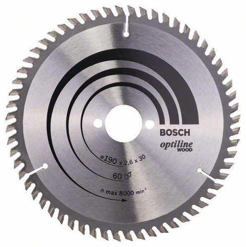 Tarcza pilarska Optiline Wood 190x30 Bosch 2608641188