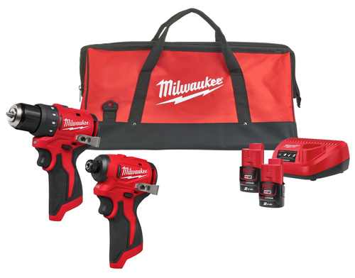 Zestaw elektronarzędzi Milwaukee M12 BLPP2D-202B