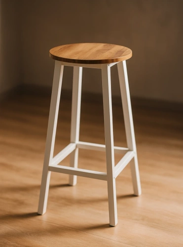 Stołek barowy Belivio TONO WHITE ROYAL OAK