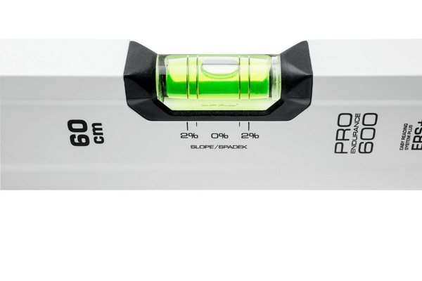 Poziomica PRO600 AB-030 malowana biała z libellą 2% 30 CM