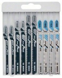 Bosch 2607010630 zestaw 10 brzeszczotów do wyrzynarki.