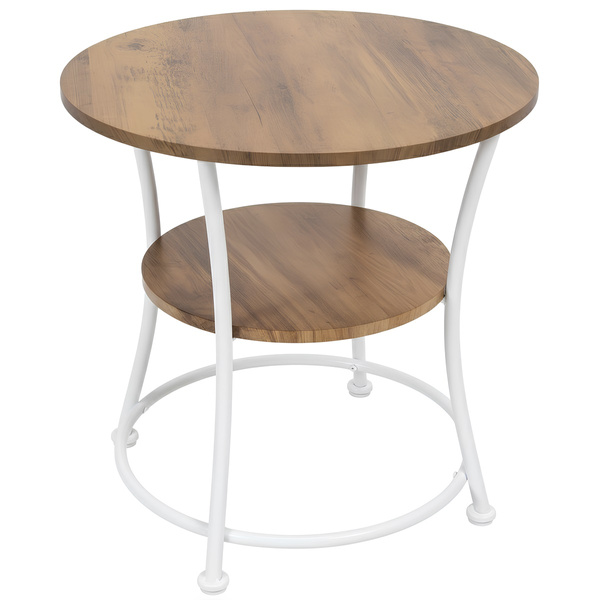 Stolik kawowy Belivio CARLO WHITE ROYAL OAK