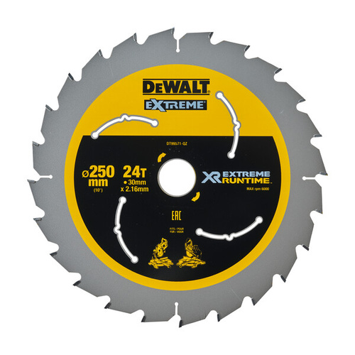 Tarcza do cięcia drewna do ukośnicy 250x30mm 24T Dewalt DT99571-QZ
