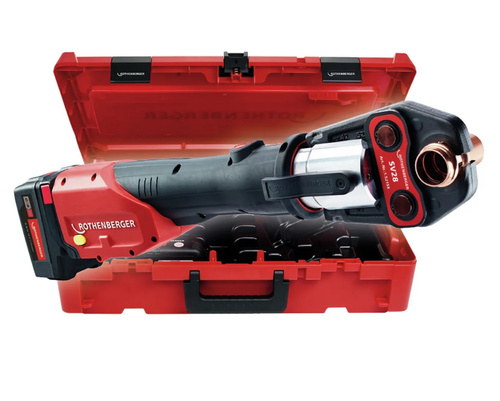 Zaciskarka Rothenberger ROMAX 4000, zestaw szczęk zaciskowych SV 15-22-28 mm, akumulator 4.0 Ah/18 V i ładowarka, EU 1000001924