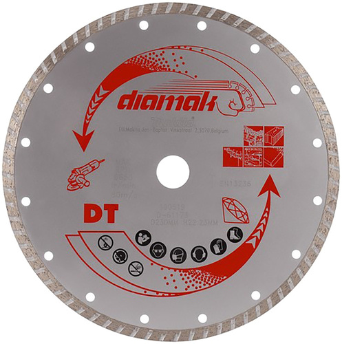 Tarcza diamentowa Makita Diamak, na sucho, 230 x 22,23 mm D-61173