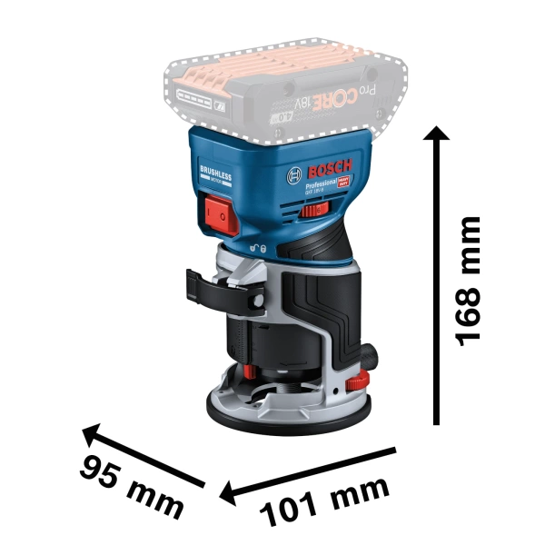 Frezarka krawędziowa Bosch GKF 18V-8 06016C2000