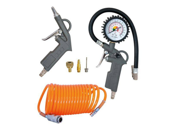 Kompresor dwutłokowy olejowy Aipress HL 425-50 z zestawem akcesoriów pneumatycznych