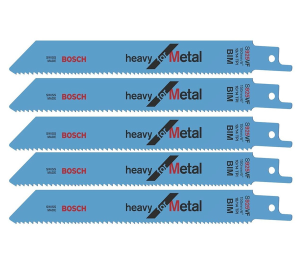 Zestaw 5 szt. brzeszczotów do metalu S 925 VF Bosch 2608657407