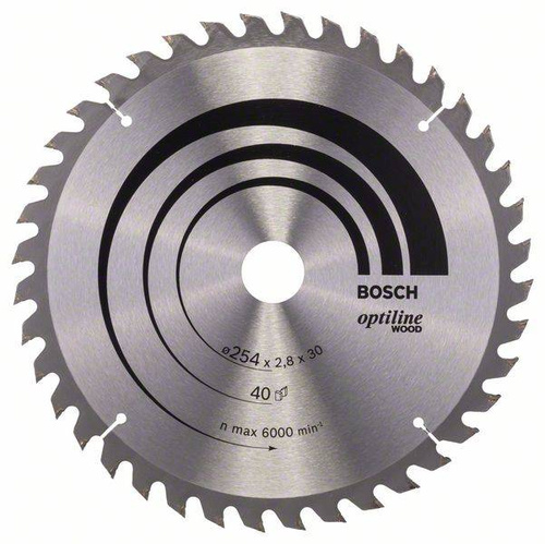 Tarcza pilarska Optiline Wood 254x30 Bosch 2608640443