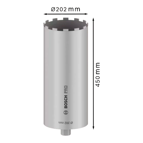 Koronka diamentowa do betonu 202x450x12 Bosch 2608601744