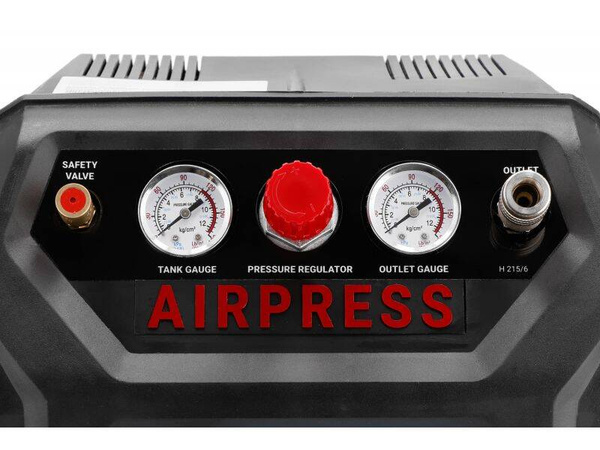 Mały kompresor bezolejowy Airpress H 215-6 8 bar 1.5 KM/1.1 kW 92 l/min 6 l BoomBox