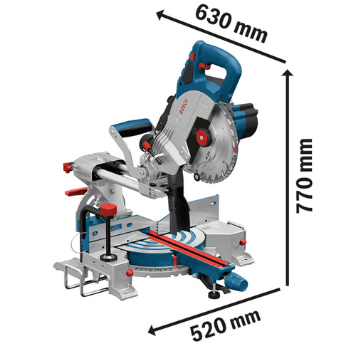 Ukośnica Bosch GCM 18V-216 + 2x8.0Ah + ładowarka