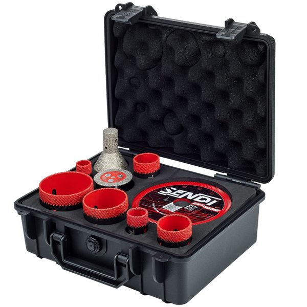 Zestaw otwornic do płytek Sendi Extreme 5905481902025