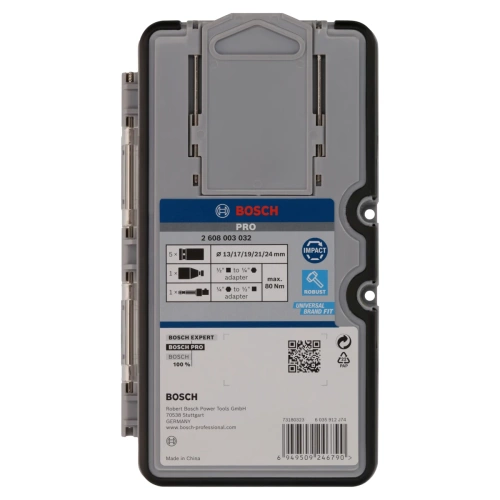 Zestaw nasadek udarowych 1/2" Bosch 2608003032