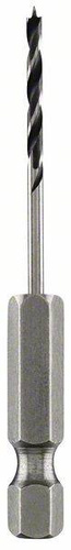 Wiertła spiralne do drewna HSS, z chwytem sześciokątnym 1/4"D = 2,0 mm; L = 67 mm Bosch 2609255146
