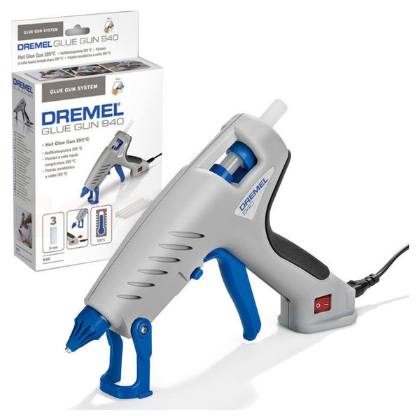 Dremel Glu Gun 940-3 - Pistolet do kleju + 3 sztyfty kleju