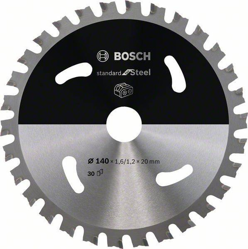 Ostrze do piły tarczowej bezprzewodowej Standard for Steel 140 x 1,6 / 1,1 x 20 T30 Bosch 2608837747
