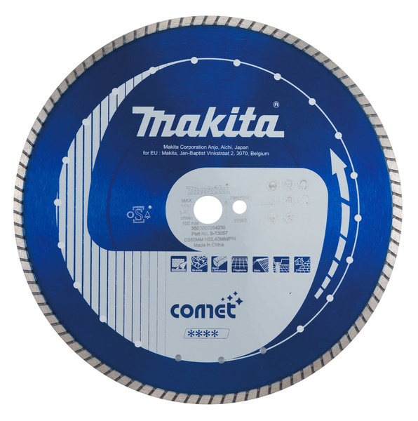 Tarcza tnąca do betonu, diamentowa Makita Comet, 350 x 25,40 B-13057