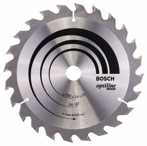 Tarcza pilarska Optiline Wood 190x20 Bosch 2608640612