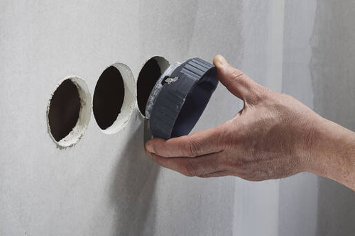 Zestaw do montażu puszek elektrycznych w suchej zabudowie Wolfcraft WF5897000