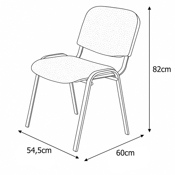 Krzesło Belivio NEXON Black WER89077-outlet