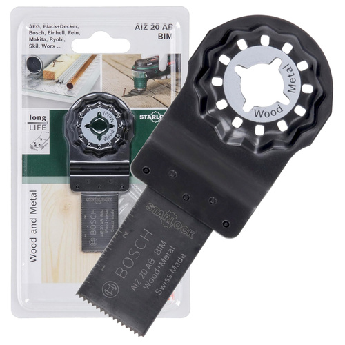Brzeszczot BIM do cięcia wgłębnego Bosch Starlock AIZ 20 AB 20 x 30 mm Bosch 2609256950