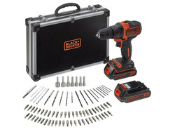 Wiertarko-wkrętarka udarowa Black Decker BDCHD18BAFC-QW z zestawem