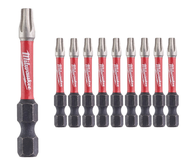 Zestaw 10 szt. bitów udarowych Milwaukee TX25 50 mm