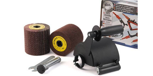 Przystawka do satynowania i matowienia powierzchni płaskich z rolką prowadzącą Glob System GS05-00