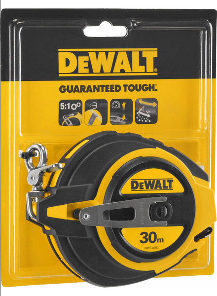 Miara zwijana stalowa 30 m DWHT0-34093 DeWALT