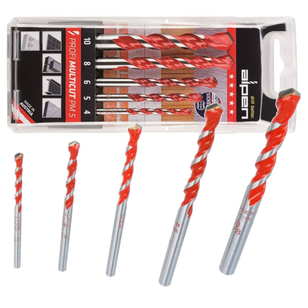 Zestaw wierteł uniwersalnych Alpen 0000100705100