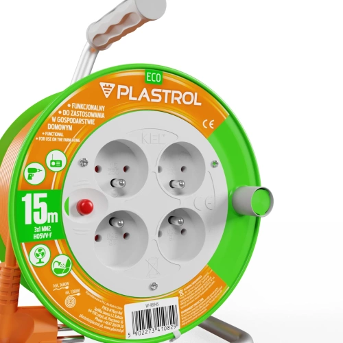 Przedłużacz bębnowy 15 m Plastrol W-98945