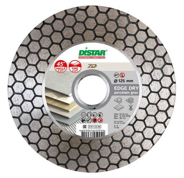 Tarcza diamentowa do płytek 1A1R Edge 115 mm Dry 11115546009 Distar