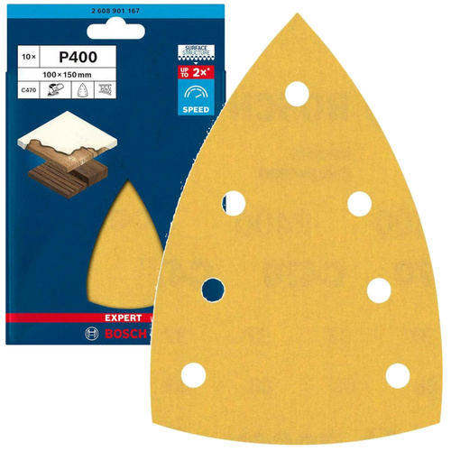 Papier ścierny Bosch EXPERT C470 100 x 150 mm, G 400 10 szt. 2608901167