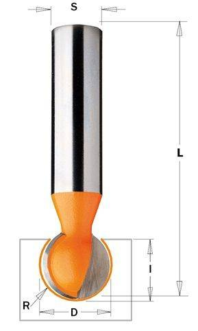 Frez HM R=6,35 D=12,7 I=11 CMT 968.127.11