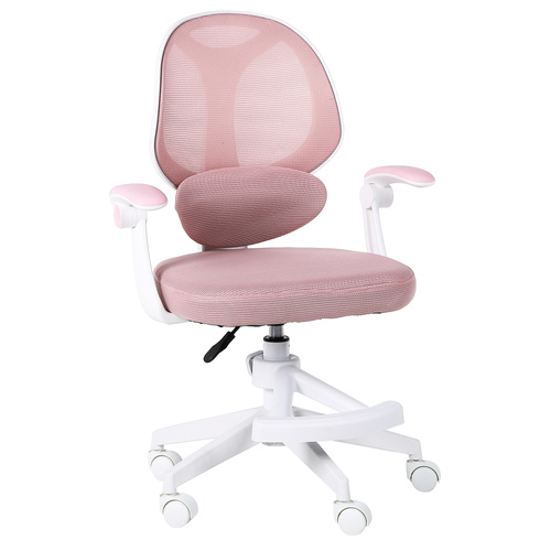 Fotel obrotowy Belivio VIVO różowy WER89084-outlet