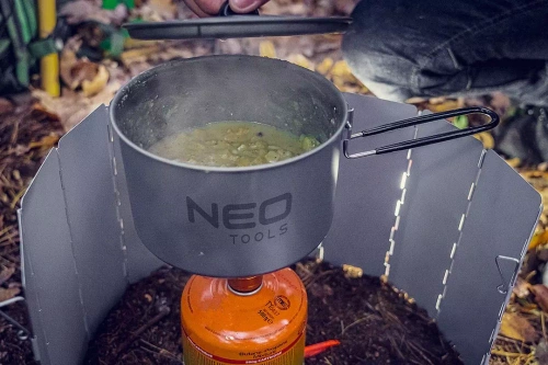 Rozkładana osłona do kuchenki turystycznej NEO Tools 63-142