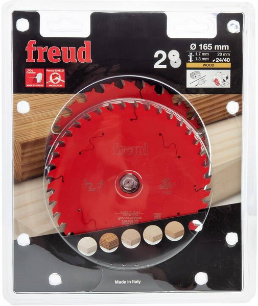 Tarcza 165 x 1.7/1.3 x 20 mm Z24/Z40 Wood Twin pack 