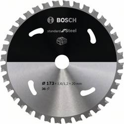 Ostrze do piły tarczowej bezprzewodowej Standard for Steel 173 x 1,6 / 1,1 x 20 T36 Bosch 2608837750