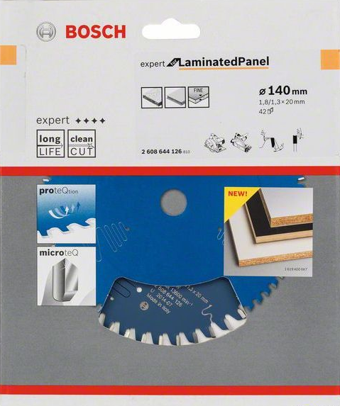 Tarcza do cięcia Bosch Expert for Laminated Panel 140X20X1.8/1.3X42T