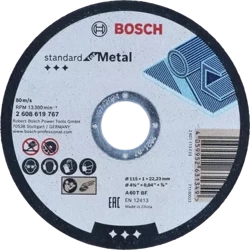 Tarcza tnącą do metalu 115x22.23x1.0 mm Bosch 2608619767