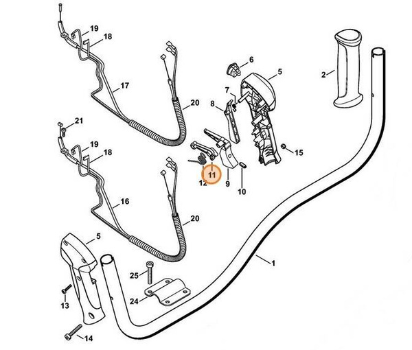 Dźwignia Stihl 41441822801