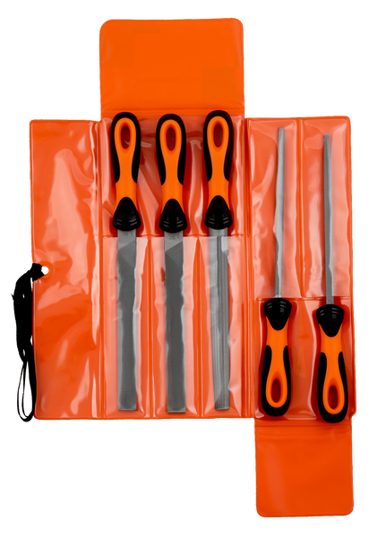 Zestaw 5 szt. pilników do metalu ERGO™ handle o długości 200 mm BAHCO 1-478-08-1-2 to 