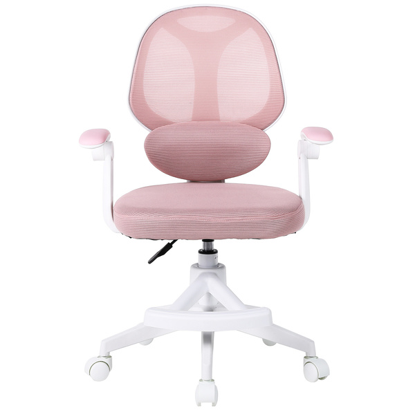 Fotel obrotowy Belivio VIVO różowy WER89084-outlet