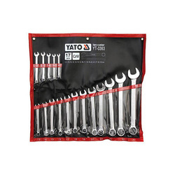 Klucze płasko oczkowe Yato YT-0363 - 17 sztuk