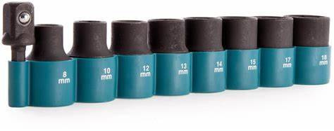 Zestaw nasadek udarowych 8-18 mm 9 elementów B-54645 Makita