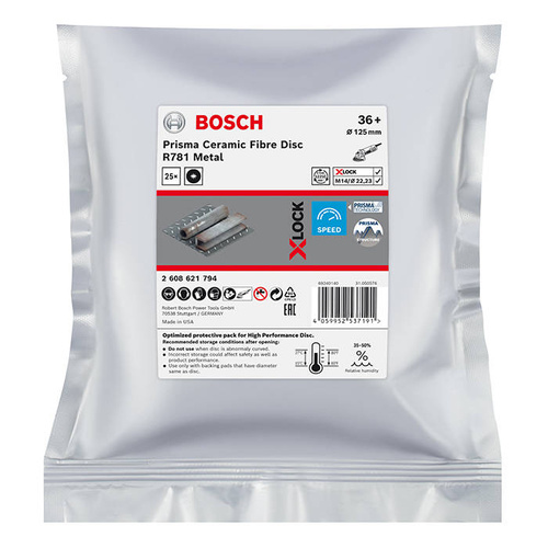 Tarcza fibrowa Bosch Prisma R781 - P36, zestaw 25szt.